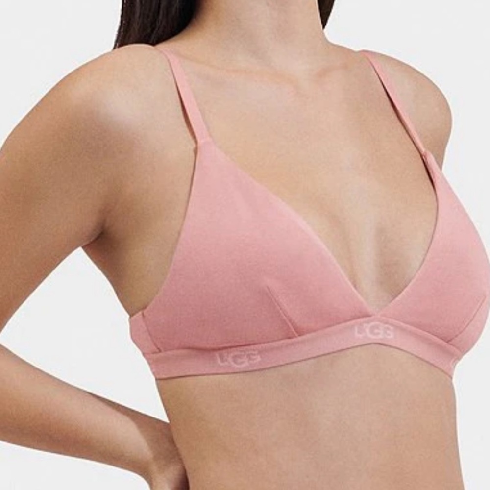 NWT UGG Francis Pink Triangle Bralette Seamless Comfort size M or XL - Picture 2 of 14